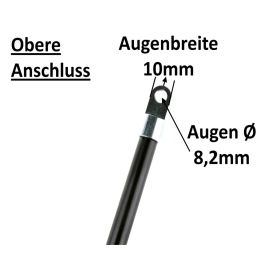 2 x Gasdruckfeder - Gasdruckdämpfer 1500N