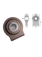 Kugelgelenk zum Anschweißen für Unterlenker 28,4 mm Kategorie 2