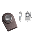 Kugelgelenk zum Anschweißen für Unterlenker 28,4 mm Kategorie 2