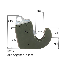 Unterlenker Schnellkuppler Kat. 2 - selbstsichernd