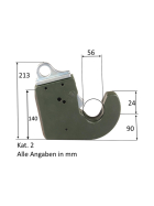 Unterlenker Schnellkuppler Kat. 2 - selbstsichernd