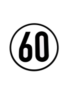 Speed sign 60 km/h