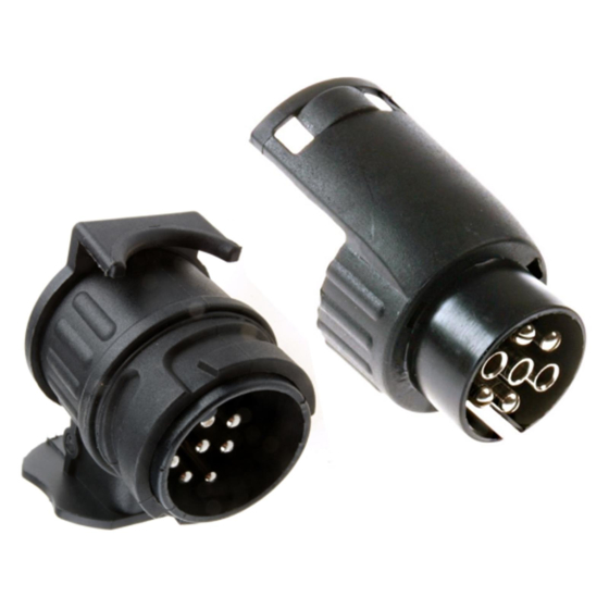 Adapter short in set, 1 x 13 to 7-pin and 1 x 7 to 13-pin