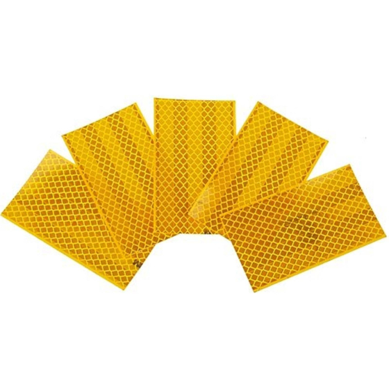 Reflexfolie 1St., 3M Diamond Grade Hochreflexfolie gelb, selbstklebend 55x90mm