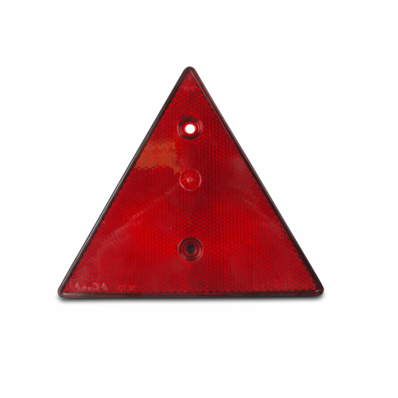 roter Dreieckrückstrahler von AJBA mit gültiger E-Zulassung für Anhänger